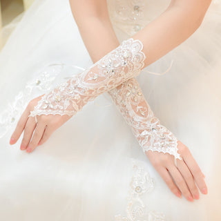 Lace Bridal Wedding Gloves