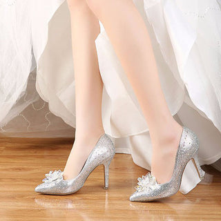 Glitter Rhinestone High Heels
