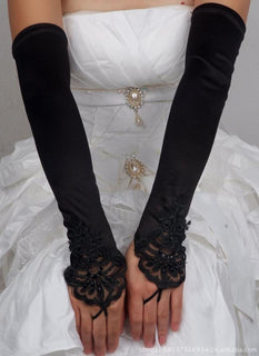 Fingerless Long To Elbow Gloves