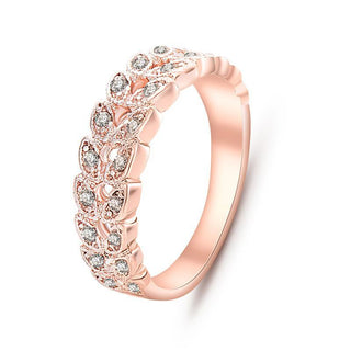 Classical Crystal Wedding Ring
